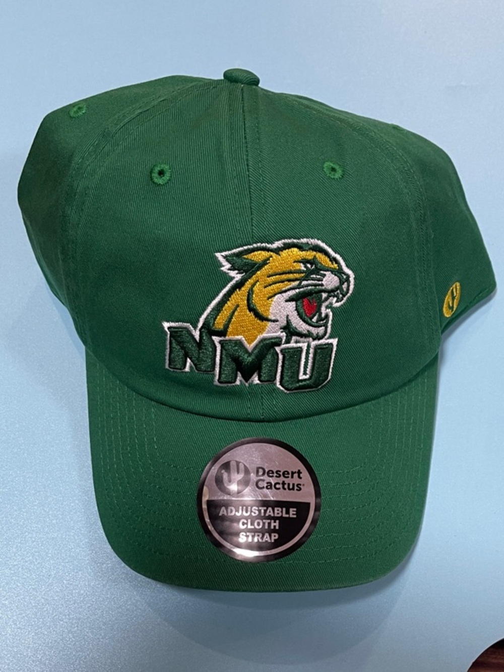 NMU Wildcat Green Embroidered Adjustable Cap